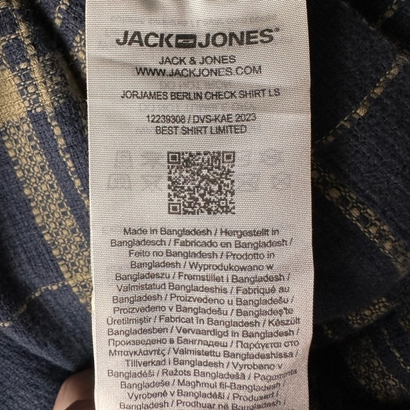 Jack & Jones Men’s Button Down Flannel Shirt - Picture 10 of 14